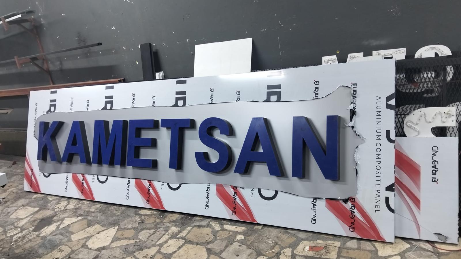 Kametsan dış cephe tabela üretimi