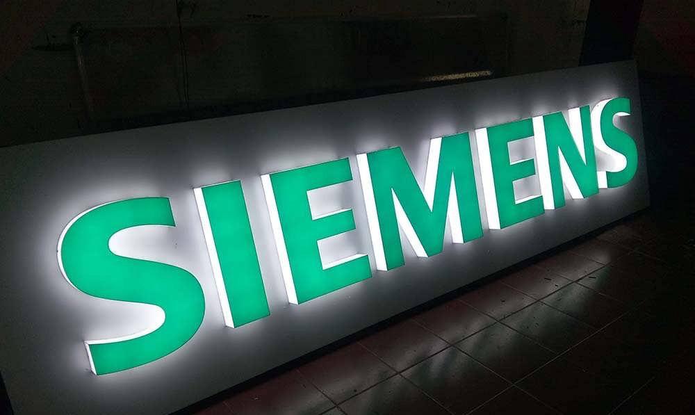Siemens ışıklı kutu harf tabela